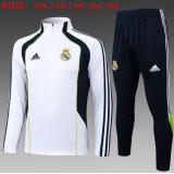 Chándal Real Madrid 2025/26 (White with Dark Bule Half zipper) - NIÑOS